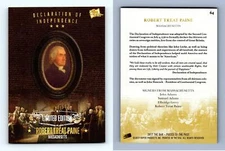 Robert Treat Paine #64 Pieces Of The Past The Bar Limited Edition Parallel Card