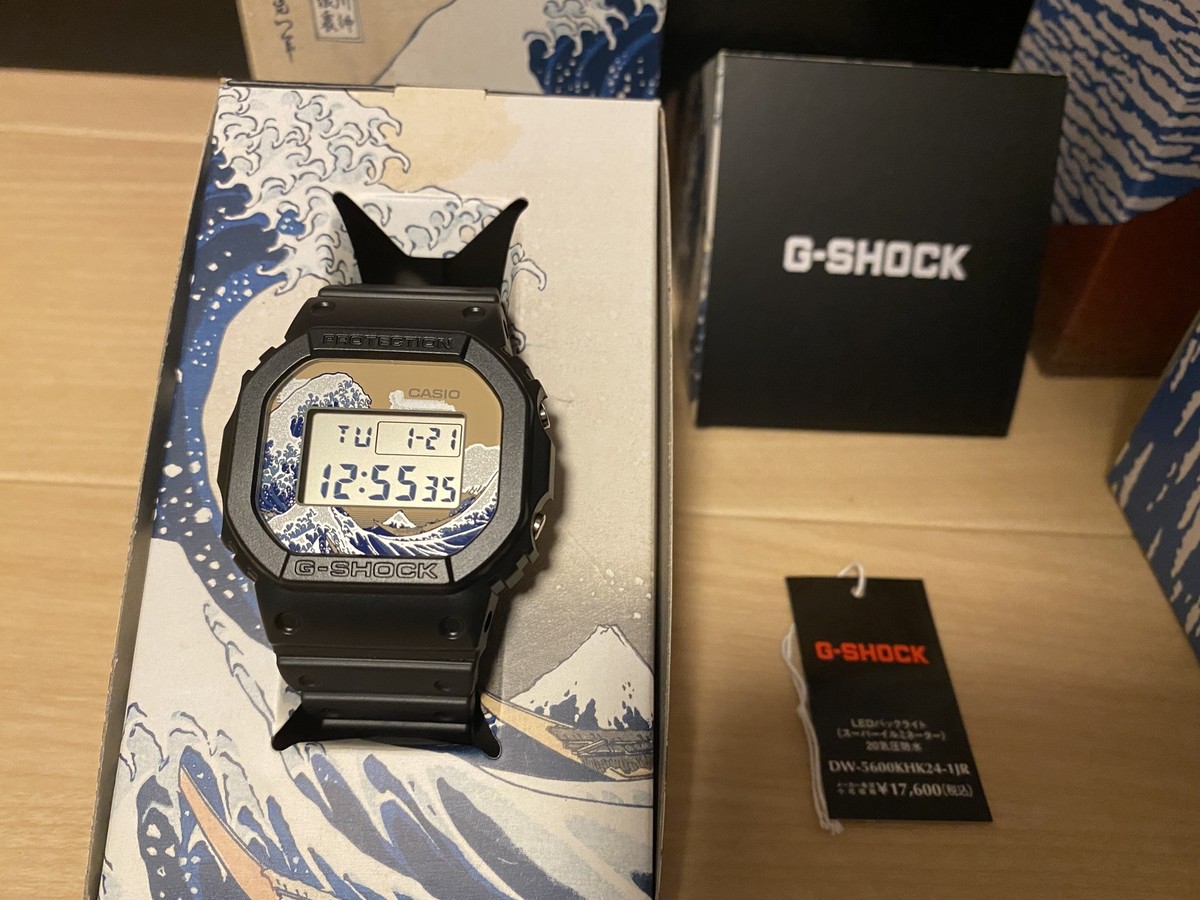 G-SHOCK DW-5600KHK24-1JR/KHG24-1JR セット NEW Casio G-SHOCK DW-5600KHG,K24-1JR “Katsushika-Hokusai