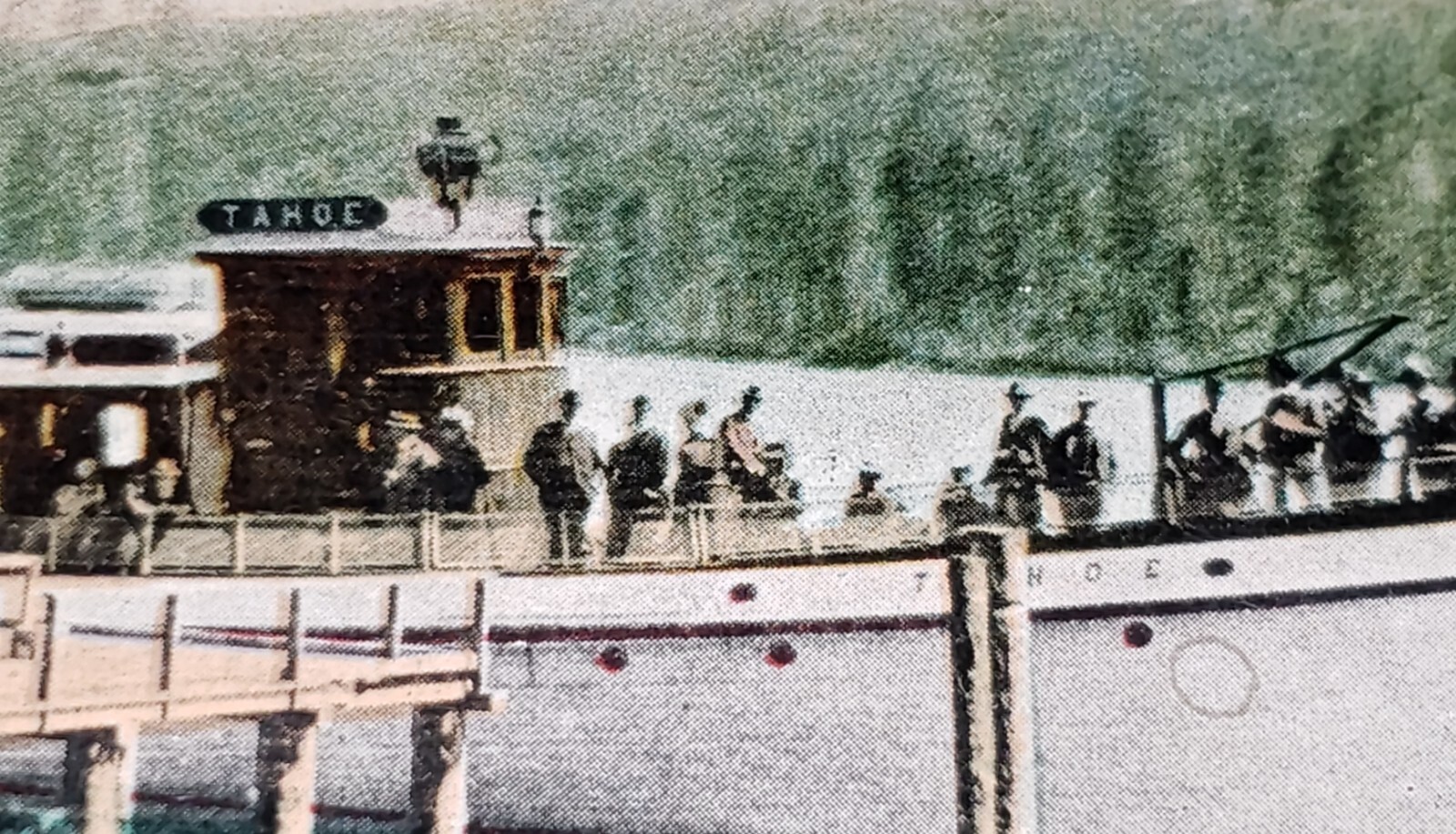 Steamer "TAHOE" at Dock, McKinney's Resort? TAHOMA? LAKE TAHOE