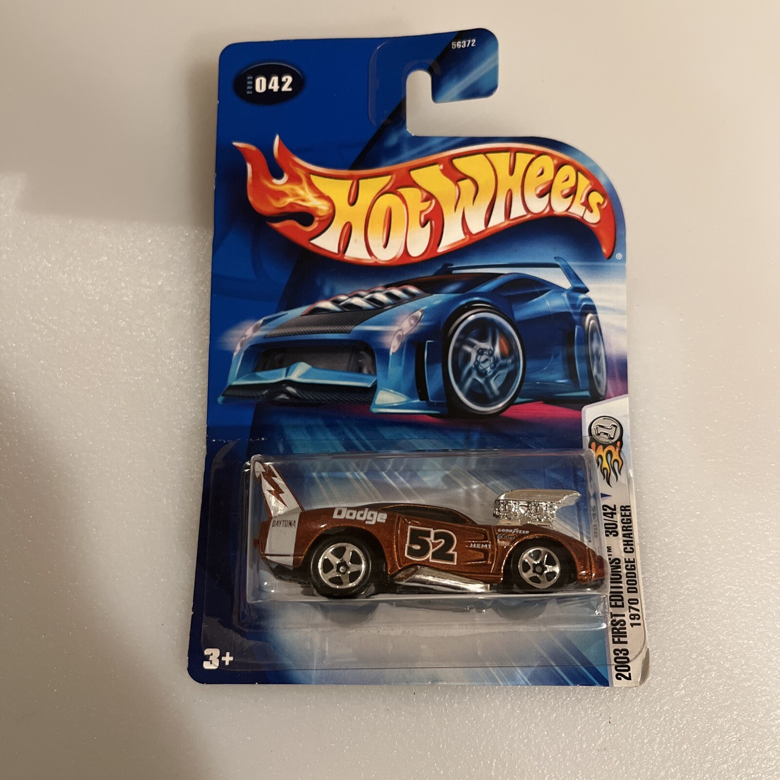 2003 Hot Wheels First Editions 1970 Dodge Charger 30 / 42 Red NIP New