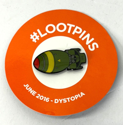 Loot Crate Dystopia Fallout Nuke Pin