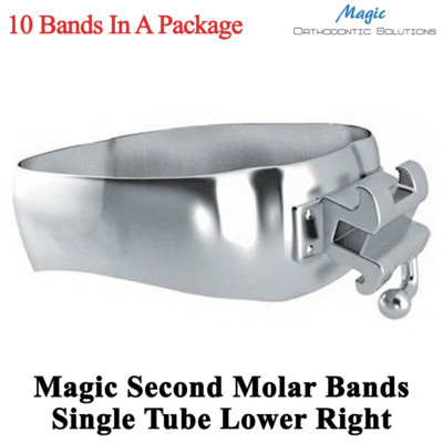 Dental Magic Second Molar Bands Single Tube Lower Right Orthodontic