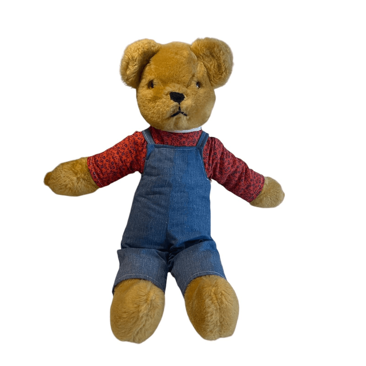 Alresford Crafts LTD Honey bear soft plush stuffed animal 19” red