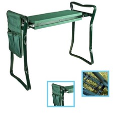 Garden Kneeler 2-in-1 Folding Gardening Padded Kneeling Stool Tool Bag UKED
