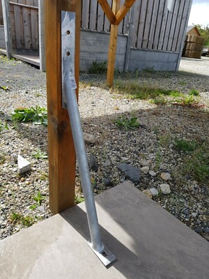 9 x Sturmanker IRMA für Gartenzaun Holzzaun Lamellenzaun Sturmsicherung