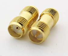 Gold SMA RP-Female Male Pin to SMA Female RF Coaxial Connector BUY 4 GET 4 FREE