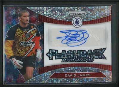 2022-23 DAVID JAMES AUTO PANINI PRIZM PREMIER LEAGUE FLASHBACK DISCO AUTOGRAPHS