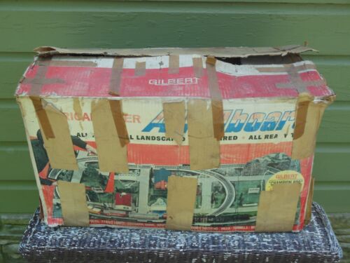 New 1964 American Flyer Gilbert All Aboard 9 Panel Train Set Layout + Acc. - Picture 1 of 24