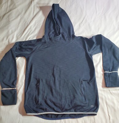 GapFit Women's Dark Gray Orbit Fleece Pullover Hoodie Size M