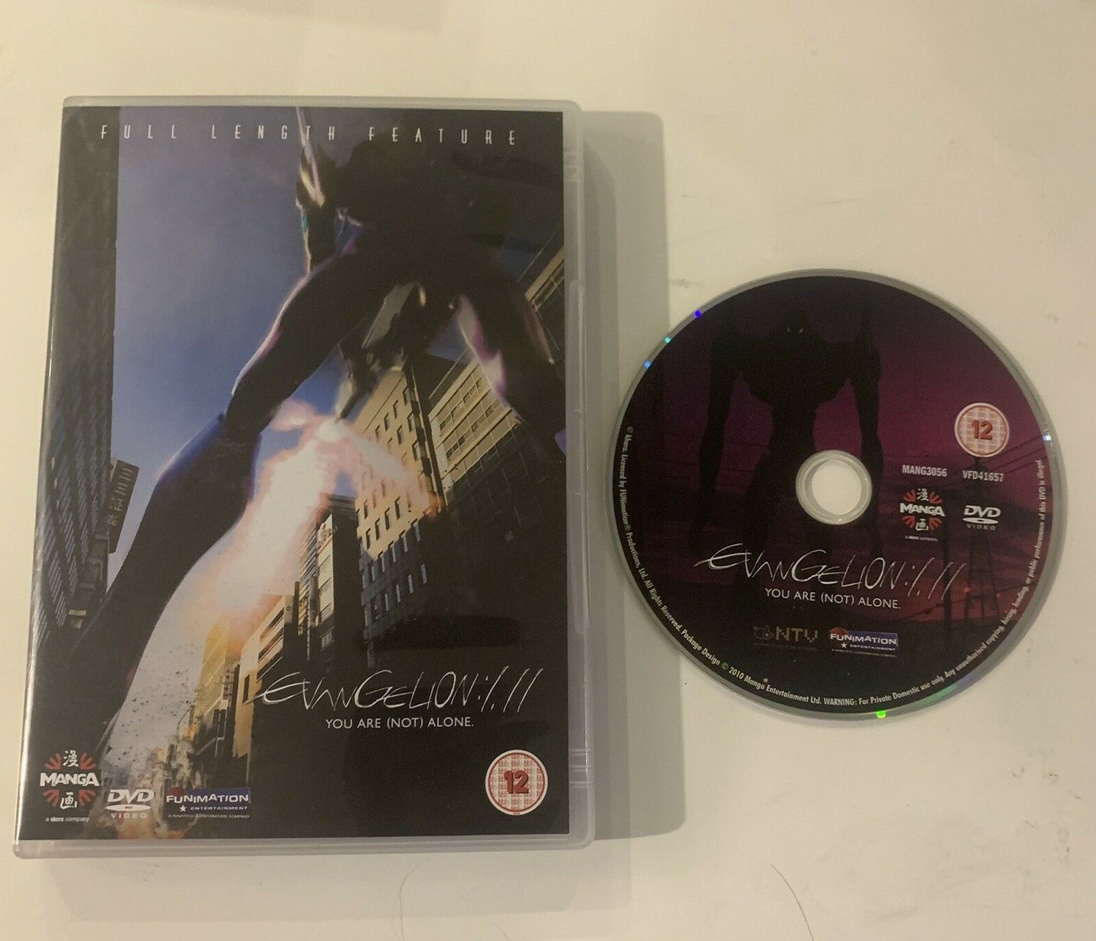 Evangelion 1.11 DVD (2010) Hideaki Anno cert 12 Manga Anime - Tested
