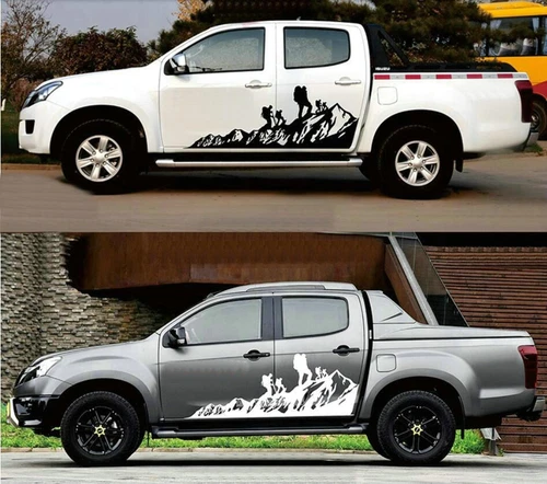 Graphics Mountain Climber Car Sticker For Isuzu D-Max Off Road Side Door Decals - Bild 4 von 9