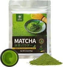 Pure Matcha Powder Green Tea Powder for Latte, Cooking, Baking,100 Natural