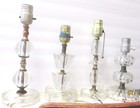 4 1940s 1950s Boudoir Lamps, Fabulously Mismatched, Great Condition, NICE! — photo 2