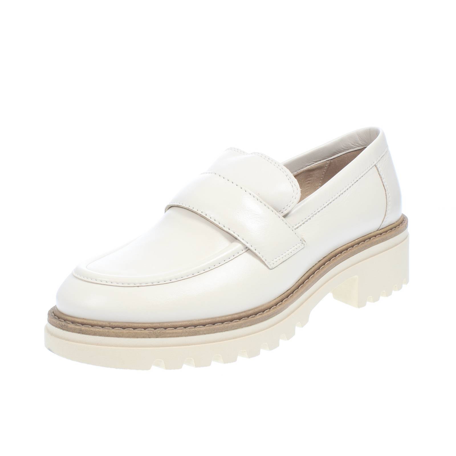 Модное модное Мокассини в Pelle Con Carrarmato Bianco - Taglia 35 Scarpe Donna