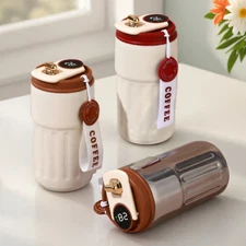 450ml Coffee Thermos, Thermal Mug With Smart Temperature Display