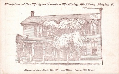 Birthplace of President McKinley Heights Ohio Historical Memorial Museum 1914