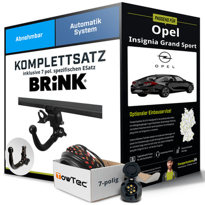 Für OPEL Insignia Grand Sport Z18 Anhängerkupplung abnehmbar +eSatz 7pol 17- AHK