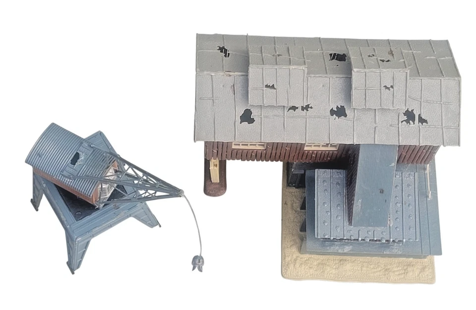 Modelo Power Blue Coal Depot & Crane - Kit Construido Escala N Tren Ferrocarril Foto 2 de 4