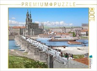 Calvendo Puzzle Dresden – Augustus Bridge And Old Town, 1898 | 1000 Pieces, Fini