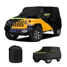 Waterproof Car Cover for J-eep Wrangler 4 Door 1987-2026, Outdoor Waterproof ...