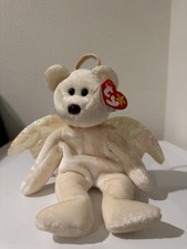 -TY Beanie Babies Halo the Angel Bear - 1998 - Retired