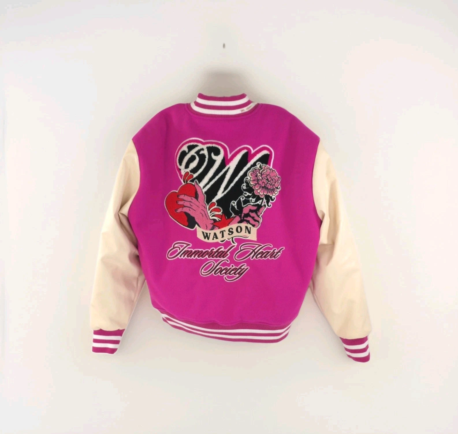 NWT Watson Immortal Heart Society Embroidered Varsity Jacket XL MSRP $350 - product detail image 2