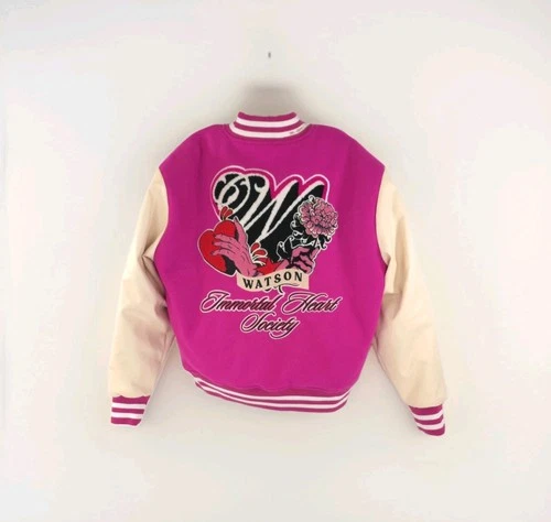 NWT Watson  Immortal Heart Society Embroidered Varsity Jacket XL MSRP $350 image 2
