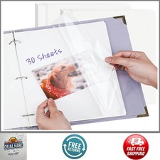 60 Refill Pages 9x11 Self Adhesive Photo Album for 3 Ring Binder Scrapbook