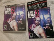 Kane & Lynch 2 Dog Days PS3 Complete CIB MINT Disc W/ Manual + Registration Card
