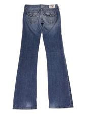 Vintage TRUE RELIGION Women’s High Rise Boot Cut Dark Jeans Size 28 Y2K USA Made