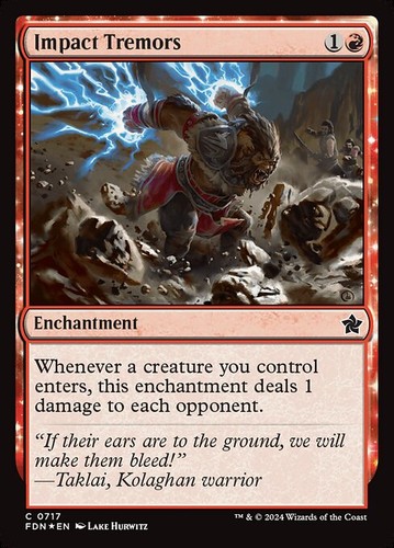 Impact Tremors 717 C Foil FDN MTG NM