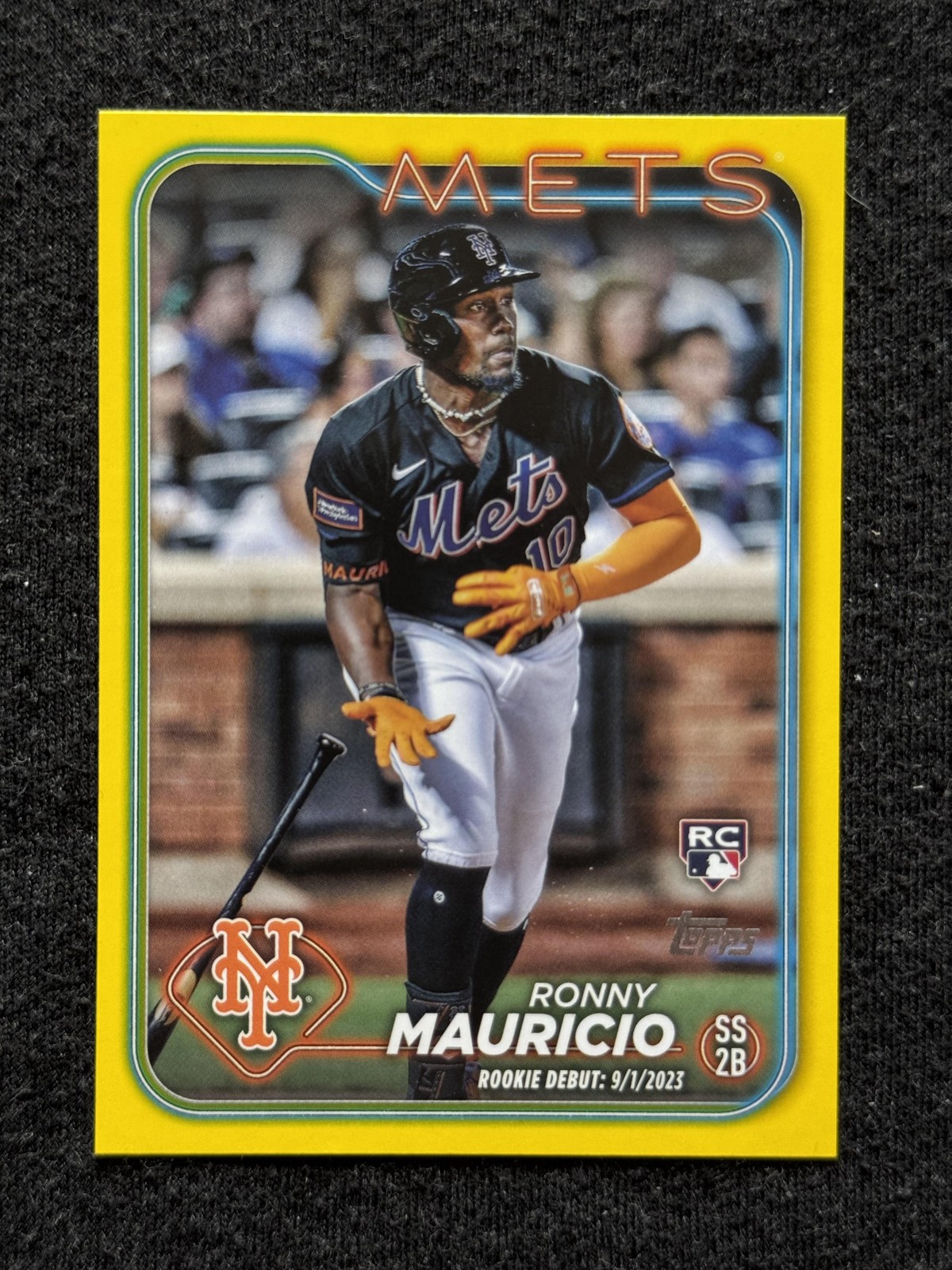 2024 Topps Update #US157 Ronny Mauricio Rookie Yellow New York Mets