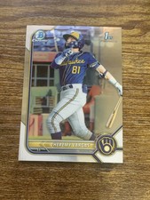 2022 Bowman Jheremy Vargas 1st Chrome #BCP-144 Milwaukee Brewers