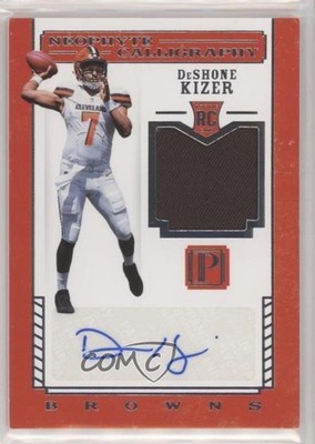 2017 Pantheon Neophyte Calligraphy Rookies 6/49 Deshone Kizer Rookie Auto RC 7fb