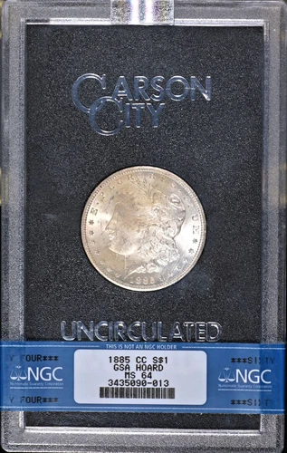 1885-CC GSA Morgan Silver Dollar NGC MS64