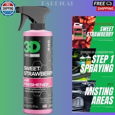 3D Sweet Strawberry Air Freshener, 16oz Spray Bottle, Water-Based, Non-Toxic NEW