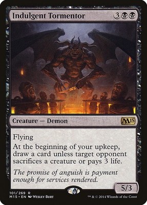 + Indulgent Tormentor near mint englisch M15 Core Set Rare Magic the Gathering +