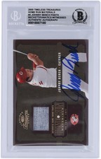 Johnny Bench Reds Signed 2005 Donruss Timeless Treasures #HRM-4 #/71 BAS 10 Card