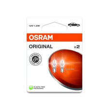 2x Genuine Osram Original T5 (286) 1.2w 12v Clear Bulbs [2721-2BL]