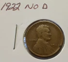 1922 No "D" Lincoln Wheat Cent