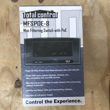 URC MFSPoE-8 Mac Filtering 8-Port PoE Switch with Power Supply