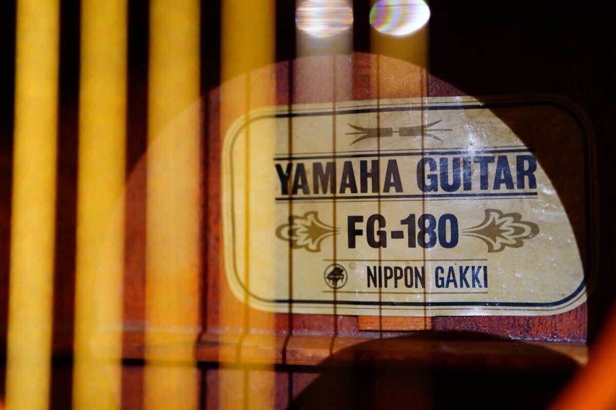 Yamaha Fg180 Light Green Label 1966 68 Made Early Full Original