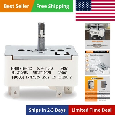 Surface Burner Range Infinite Control Switch 8 Inch, Replace for AP2024072, 7...