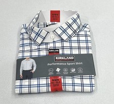Kirkland Signature Men  s Performance Sport Shirt, Multicolor, M 15-15.5,32/33 