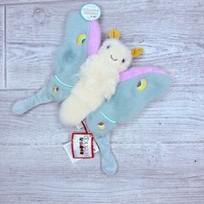 Douglas plush moth / butterfly doll finger puppet toy