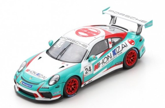 Porsche 911 GT3 Cup miniature Spark en résine de collection haute précision