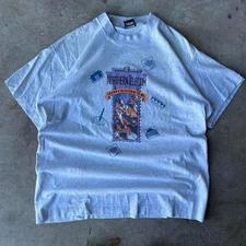 Grey and purple vintage 1990s Northern Telecom tee screen stars Size xl
