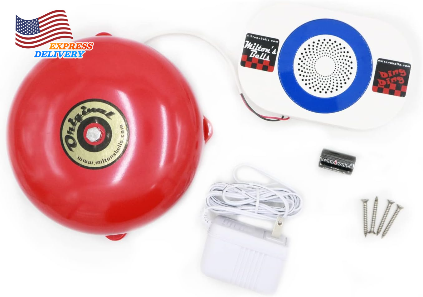 Smart Doorbell with Wireless Chime Pushbutton Transmitter and Voice Control  