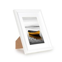 Bilderrahmen Wand Tischaufsteller Holzrahmen Acrylglas Weiß 13X18Cm 10X15Cm
