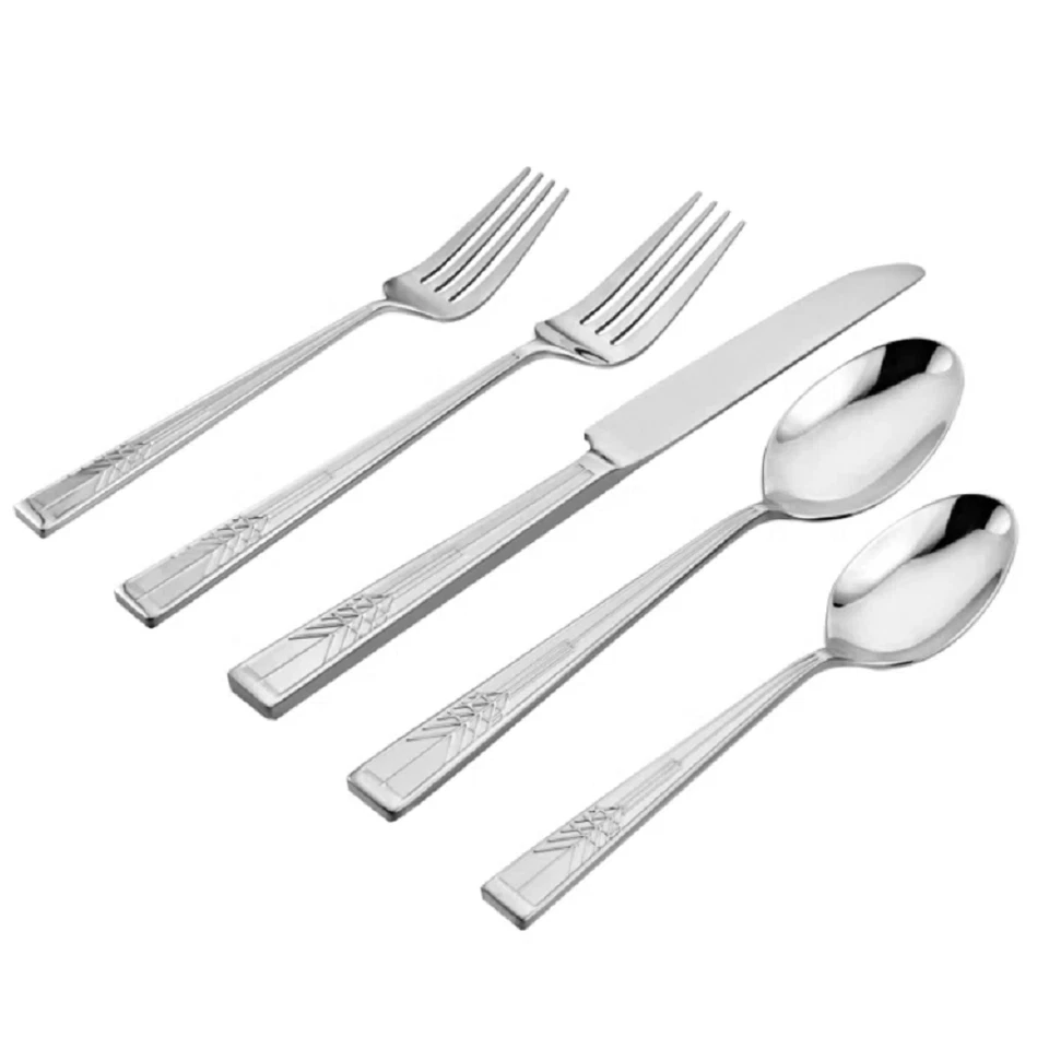 Frank Lloyd Wright Árbol de la Vida 18/10 Acero Inoxidable 20 piezas. Juego de cubiertos Foto 3 de 4